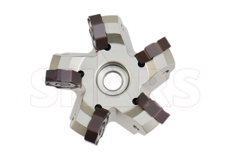 2.5" 45° Indexable Face Mill W/Certificate + 5 ONHU Inserts R[
