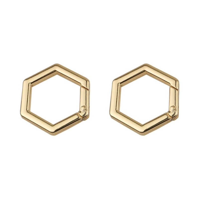 19 25 32mm Bag Clasp Hexagonal Spring Coil Ring Clips For Strapping Bag Key Ring