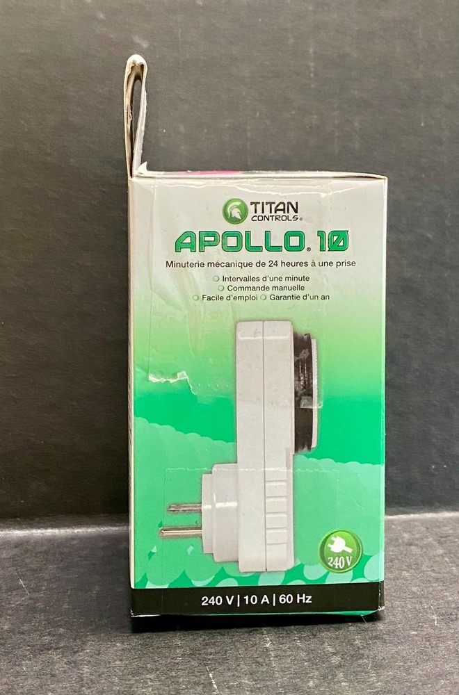 Titan Controls Apollo 10 - One Outlet Mechanical Timer 240V