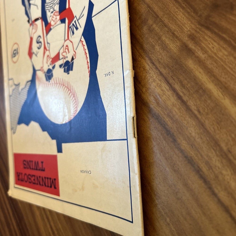 1961 Minnesota Twins First Home Game Series Program v Senators - Scored
