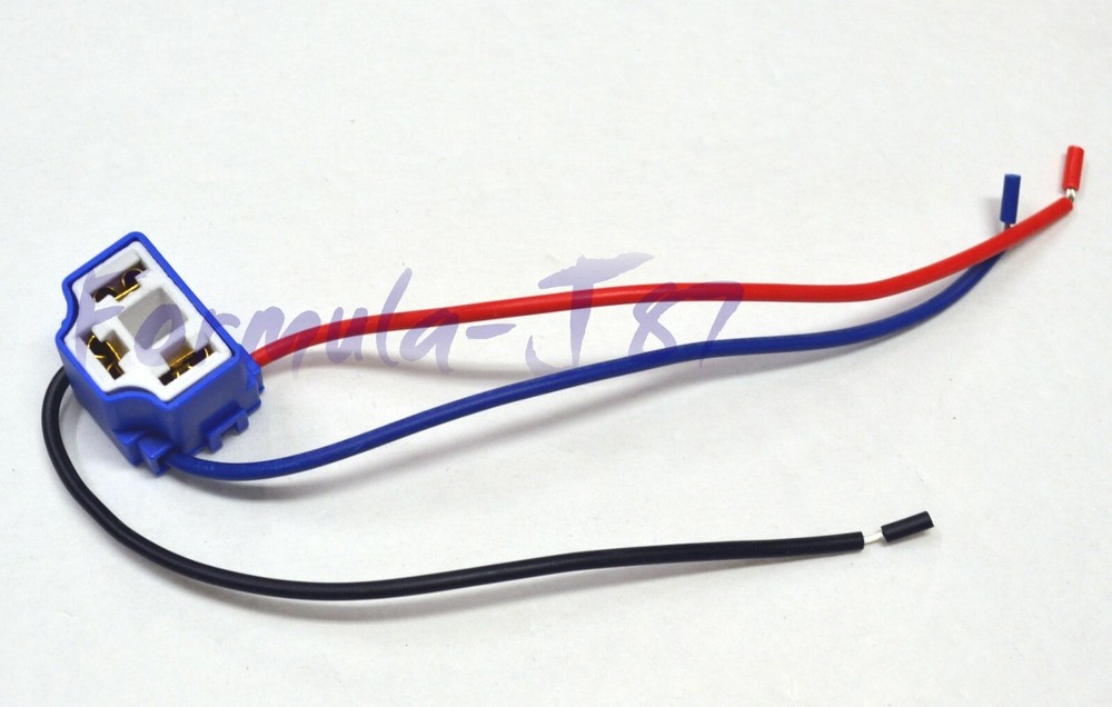 Wire Pigtail Female Ceramic A H4H Two Harness Head Light Bulb Socket Connector