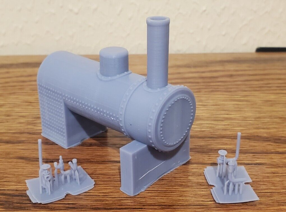 O Scale Horizontal Boiler - 3D Printed