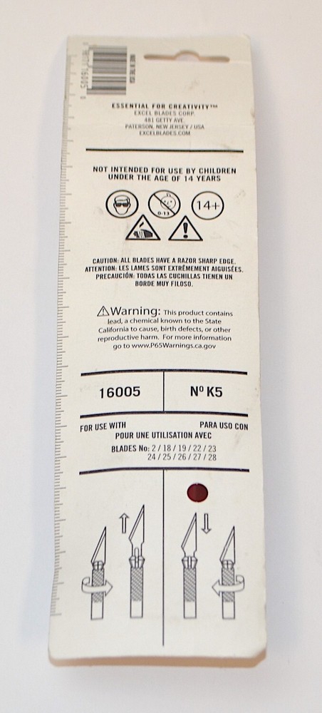 Excel K5 Plastic Handle Heavy Duty Knife *New* 16005