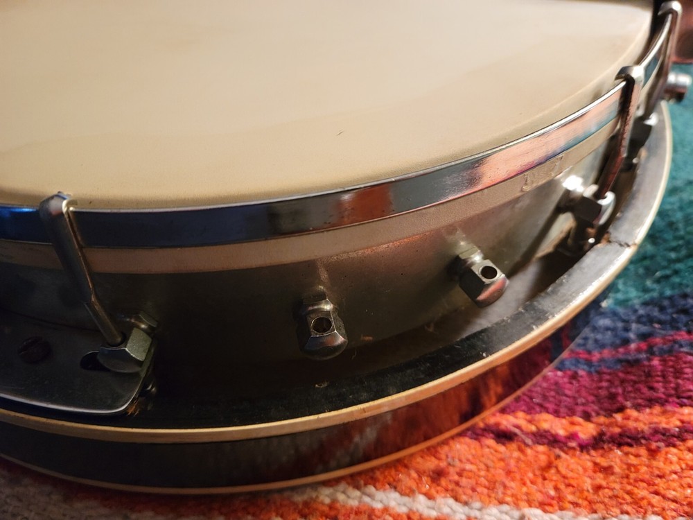 VINTAGE GEMTONE 4 STRING BANJO w/ RESONATOR need some TLC