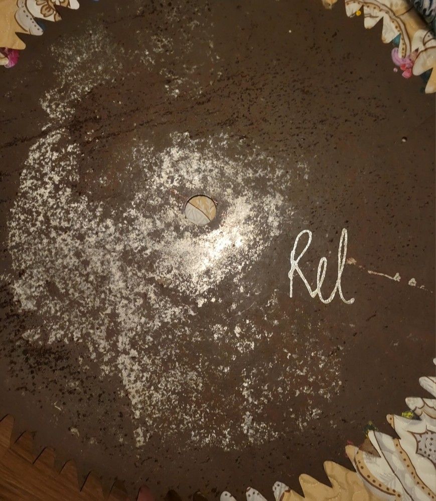 Hand Painted Saw Blade African Art