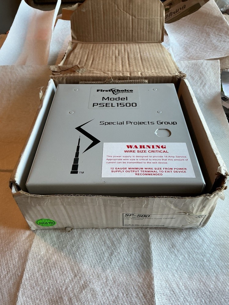 FIRST CHOICE # PSEL 1500 / PANIC HARDWARE DEVICE POWER CONTROLLER, SP-500.