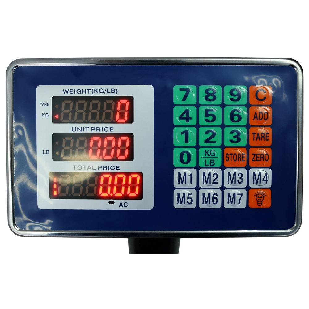 660 lbs / 0.1lbs Computing Digital Floor Platform Scale Shipping Postal Scale