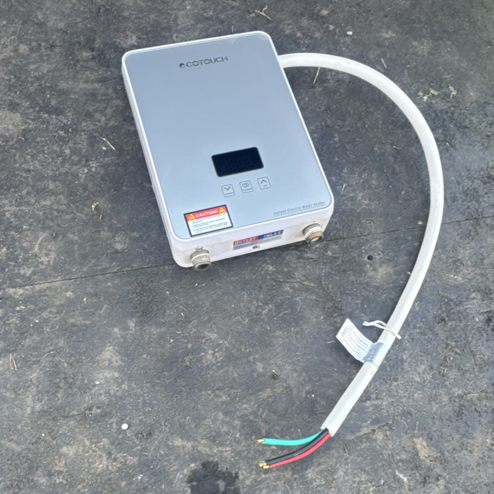 ECOTOUCH Instant Electric Tankless Water Heater 5.5kW 240V 23A Silver Digital