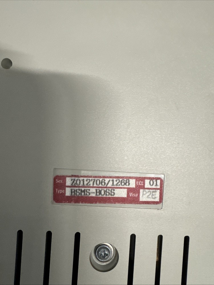 Bruker BSMS BOSS Controller, Visa P2E