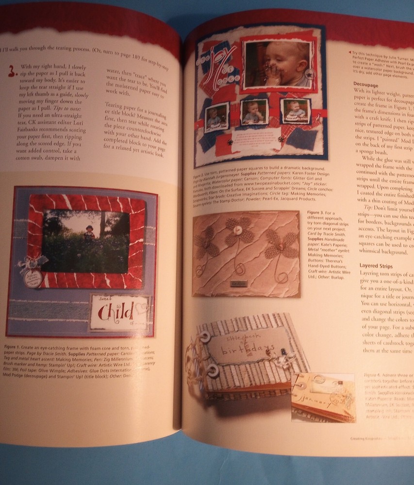 "Scrapbook Tips & Techniques" Paperback Craft Book