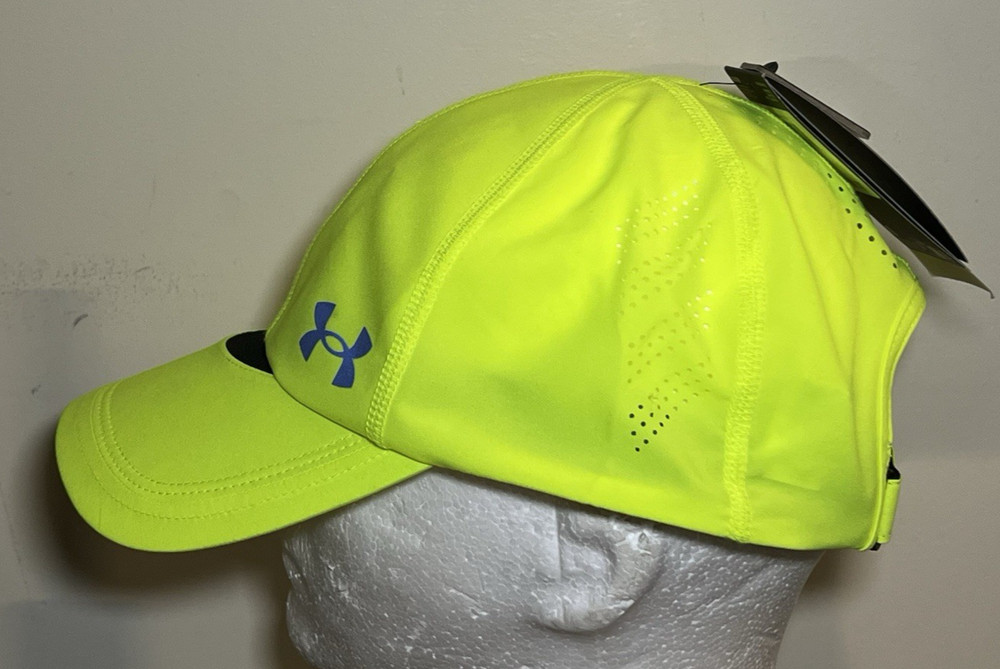 Under Armour Iso-Chill 6 Panel Neon Yellow Adjustable Hook & Loop Training Hat