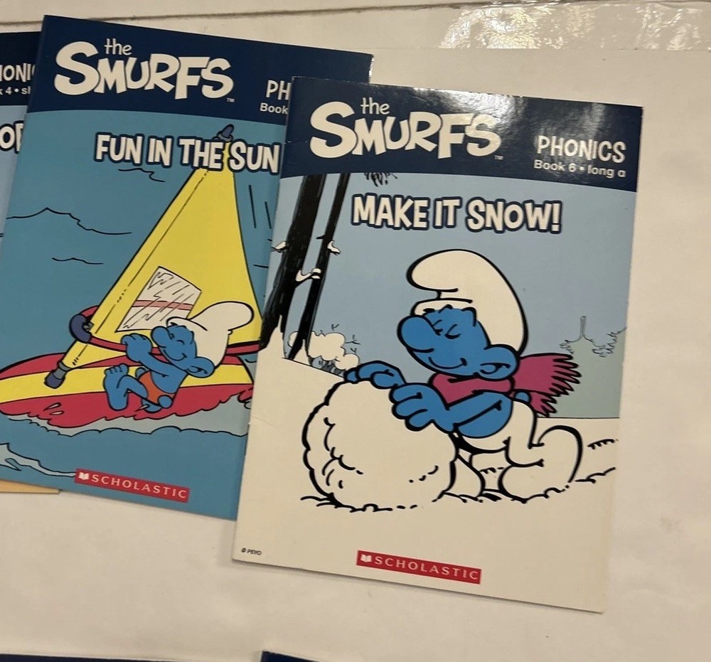 Smurfs Phonics Fun Complete 2013 Peyo 12 Books
