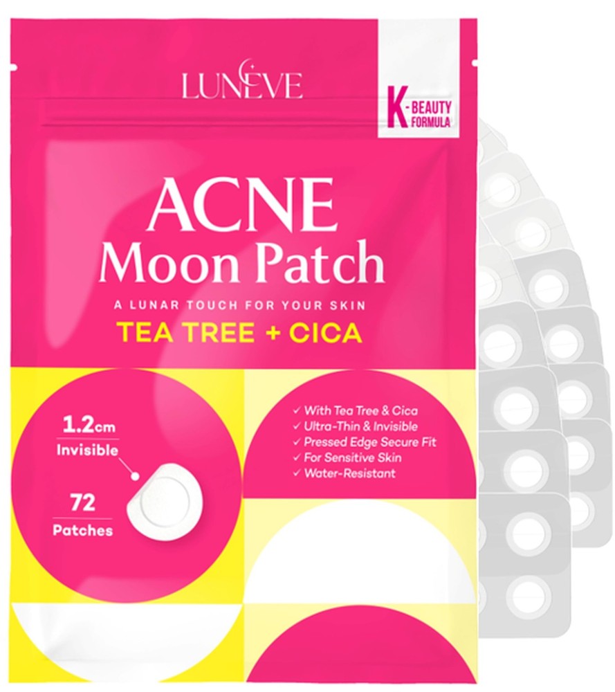 Acne Patch – 72 Count Hydrocolloid Pimple Stickers with Tea Tree