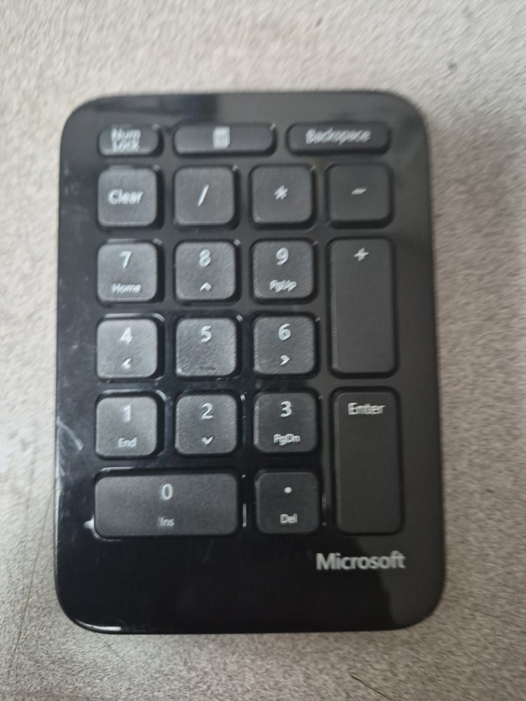 Microsoft Number Pad - Matte Black Number Pad for Numeric Input