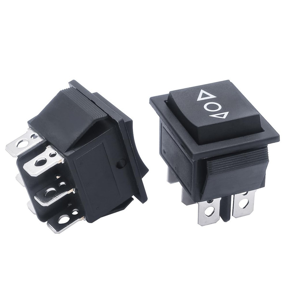 3pcs 12V Momentary Rocker Switch - DPDT Toggle Switch with Automatic Reset