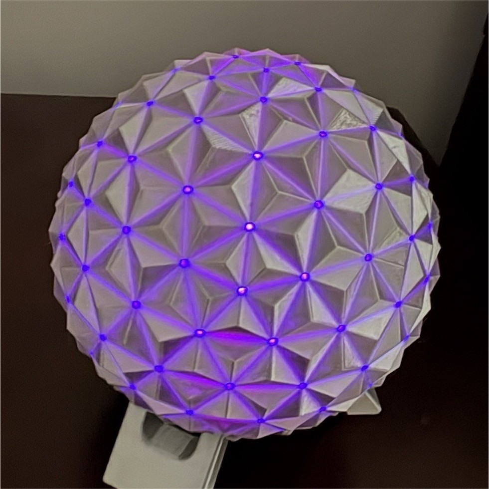 Disney Epcot Spaceship Earth Light-Up Display - 3D printed