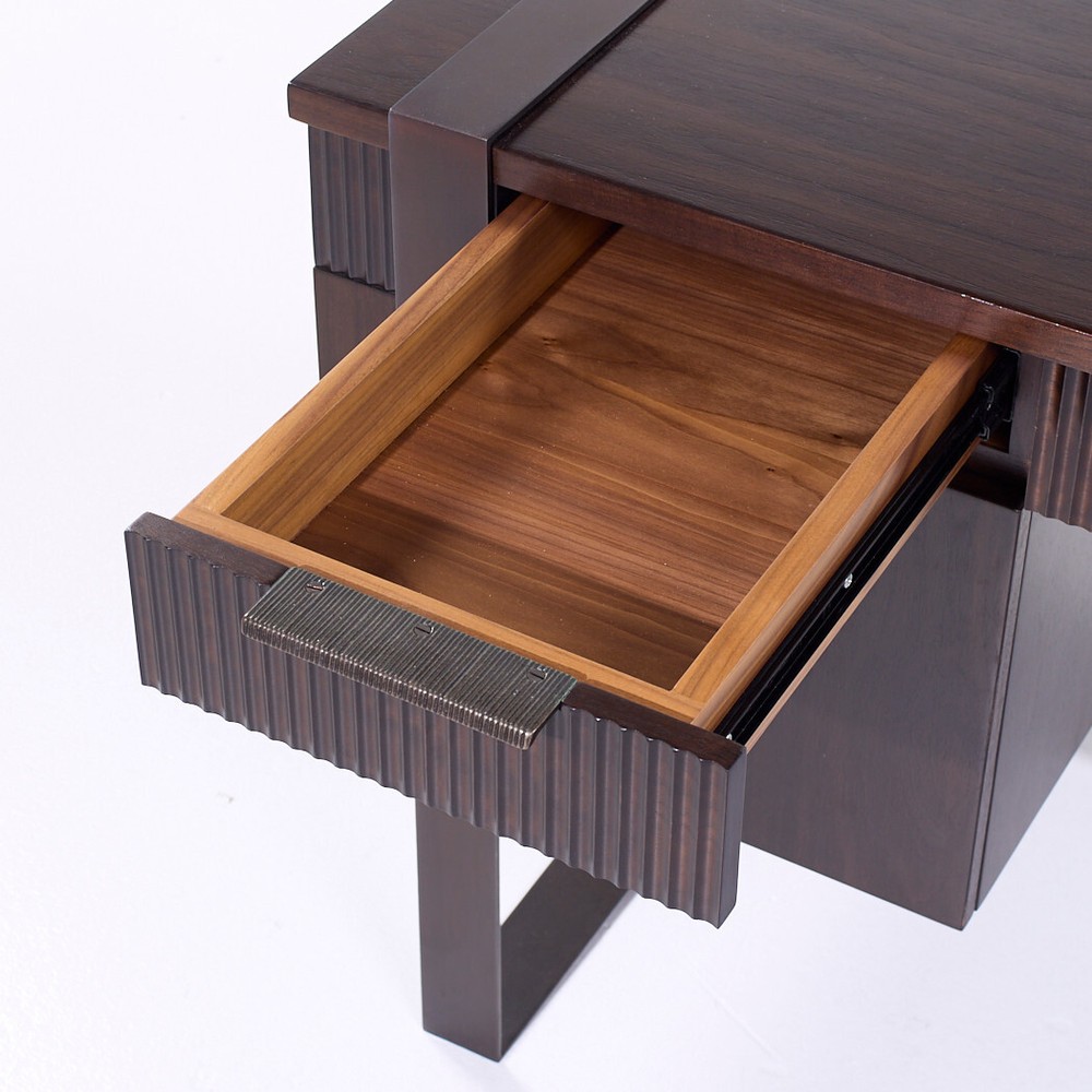 Eurocraft Walnut Executive Desk
