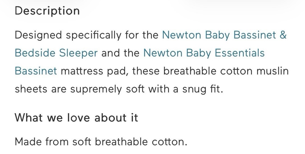 Fitted Sheets for Bassinet & Bedside Sleeper, Essential Bassinet (2-Pack) - U...