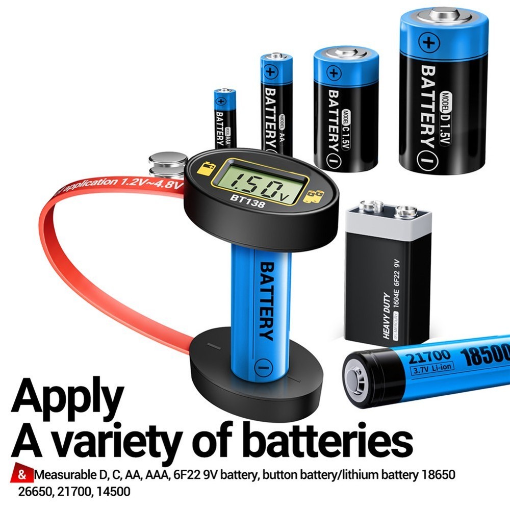 Lithium Battery Capacity Tester with Digital Display for Fast Power Check