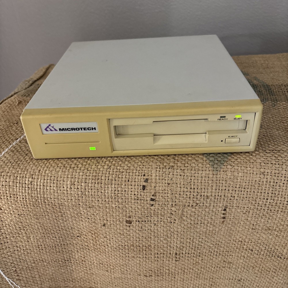 Vintage Microtech External Tape Drive - Turns On ***Untested