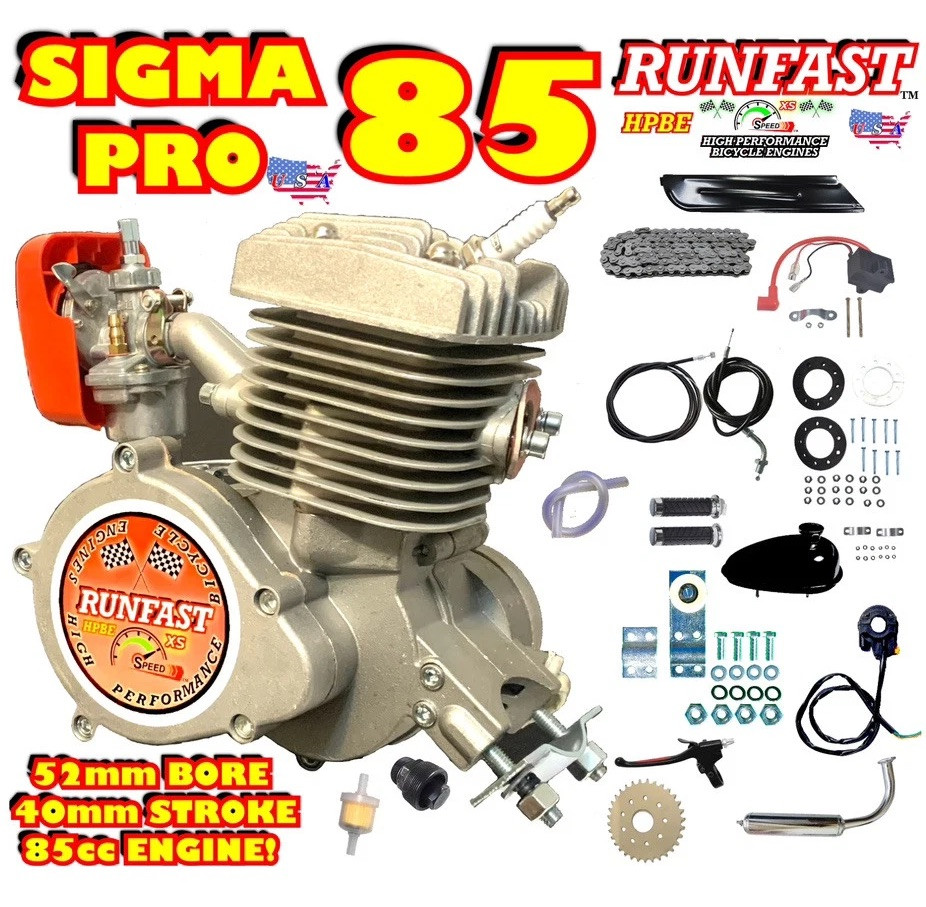 SIGMA-85 Engine Kit 52MM-2 Stroke Bicycle Engine Gas Motor Kit 85CC