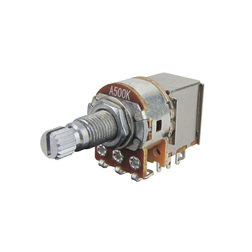 10pcs A500K Push Pull Potentiometer Pots Volume Tone Control Long Split Shaft