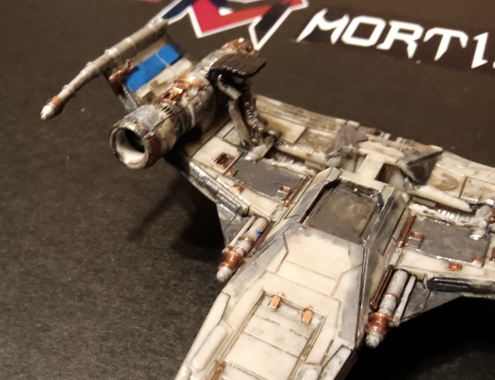 Custom Painted Star Wars Micro Galaxy Squadron Lt. Callahan’s E-wing, #0121