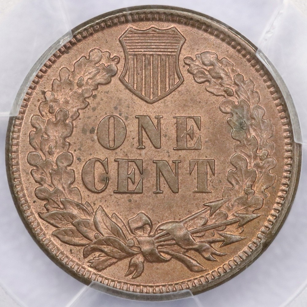 1880 1c Indian Head Cent - PCGS MS 64 RB
