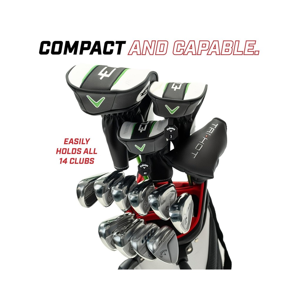 Izzo Quick 9 Golf Stand Bag White