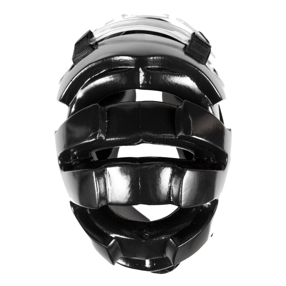 AWMA ProForce Thunder Full Headguard W/ Shield Black, Size Medium (18.5"-19.5")