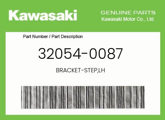 Kawasaki Genuine Bracket-Step,Lh - 32054-0087