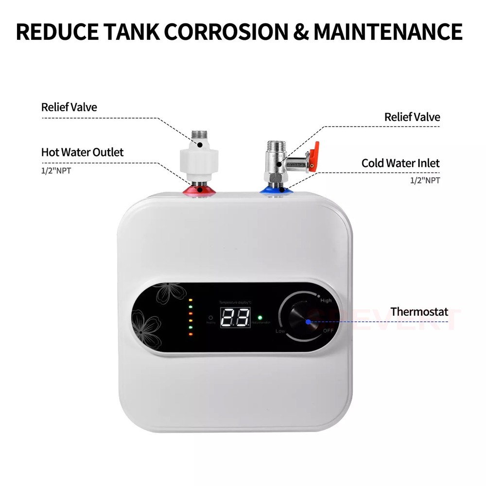 1.5KW Instant Small Electric Tankless Hot Water Heater For Kithchen Water Tank