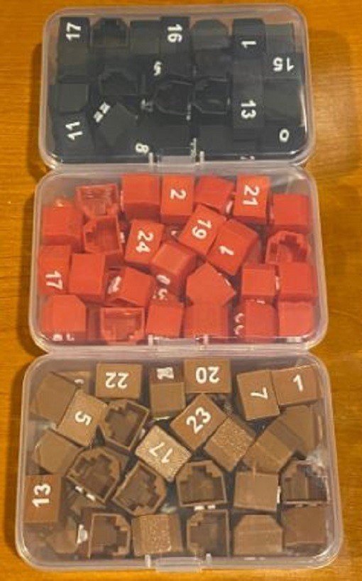 3D Printed Numbered Ethernet Port Tags: Network Switch Labels -easy switch swaps