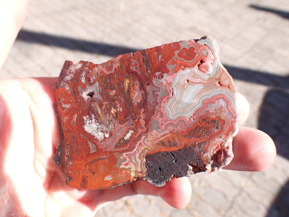 lace agate slab 49.9g