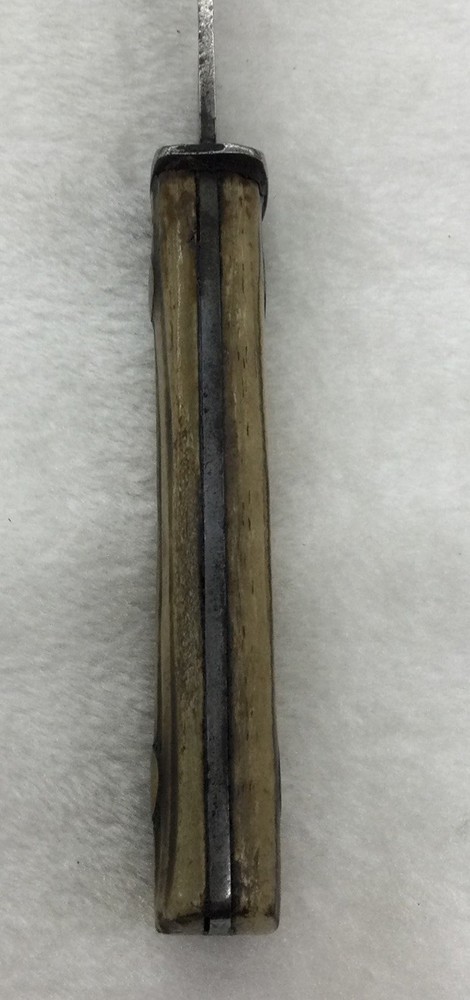 Vintage Bone Handle Knife, Brass Rivets, 8.625” Long, Preowned #127