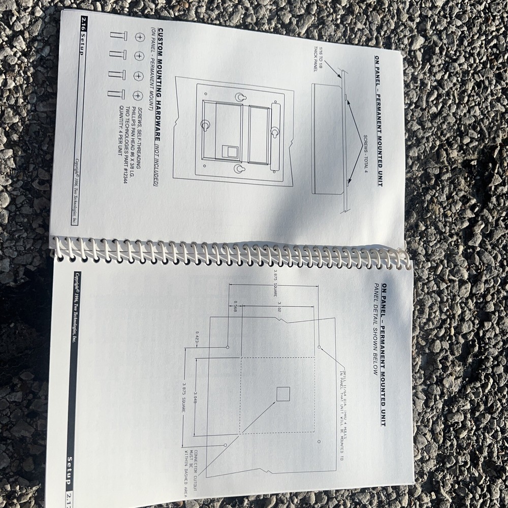 Two Technologies SMT ascII terminal Smtr4–2 Series Panel Mount Terminal