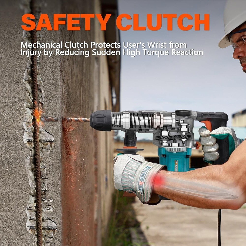 Lightweight Berserker 1-1/8'' SDS-Plus Hammer Drill - Durable & User-Friendly