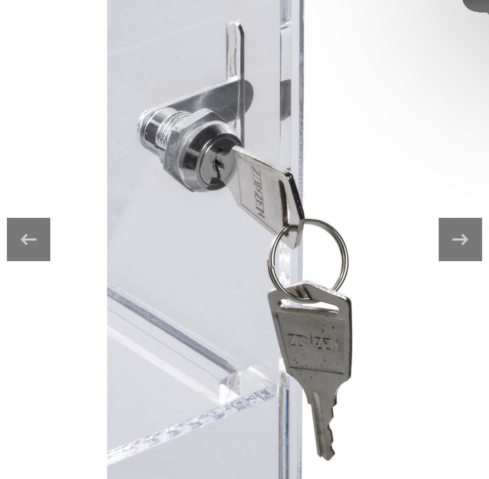 Rotating Clear Acrylic Showcase With Lock
