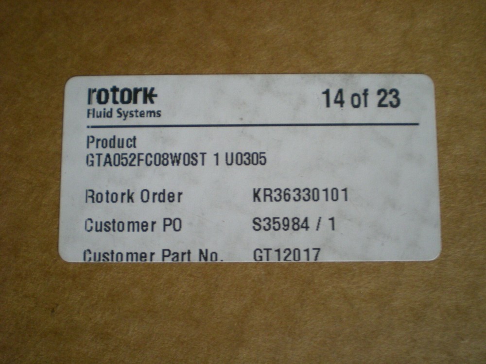 rotork GT Range single- and double-acting pneumatic piston actuators.