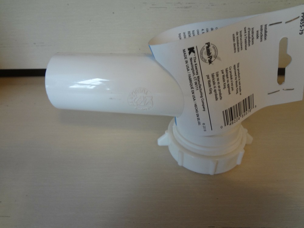 PlumbPak 4" Disposal Elbow 1-1/2" for kitchen PP855-79 (includes nut)
