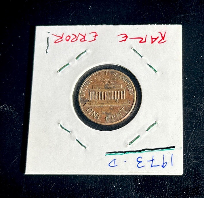1973 D Penny Error