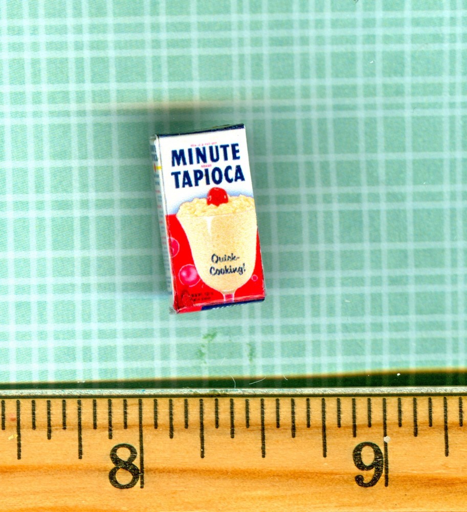 Dollhouse Miniatures Size Tapioca Pudding Box