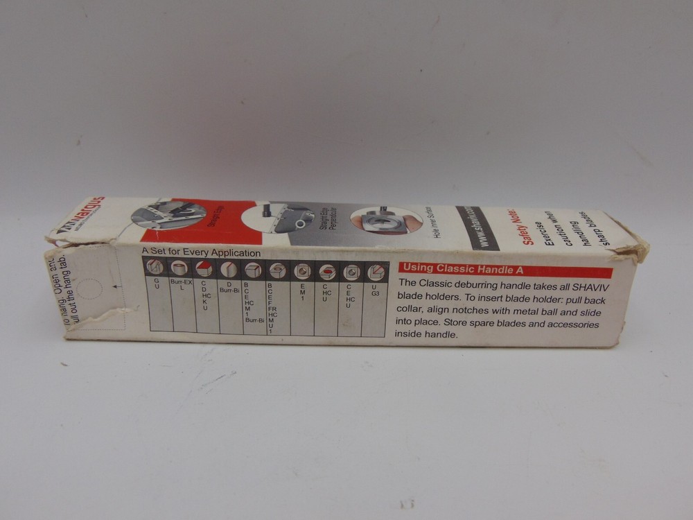 SHAVIV VARGUS DEBURRING TOOLS Base only no Blades