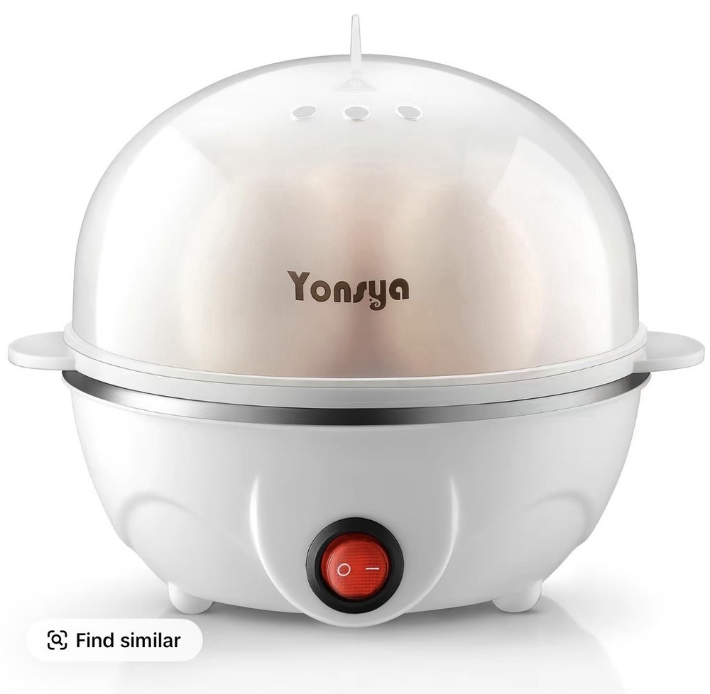 Electric Egg Cooker 6-Egg Capacity