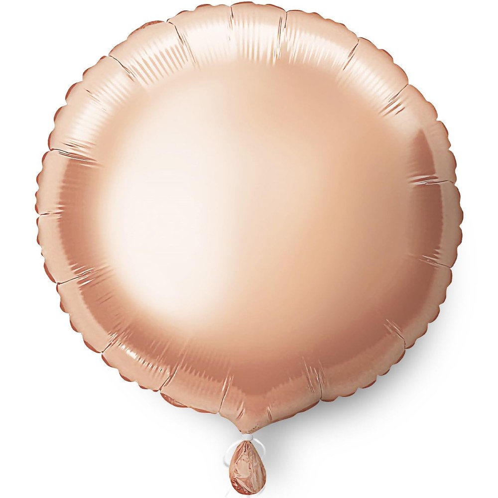 Rose Gold Round Foil Balloon - 1 Pc