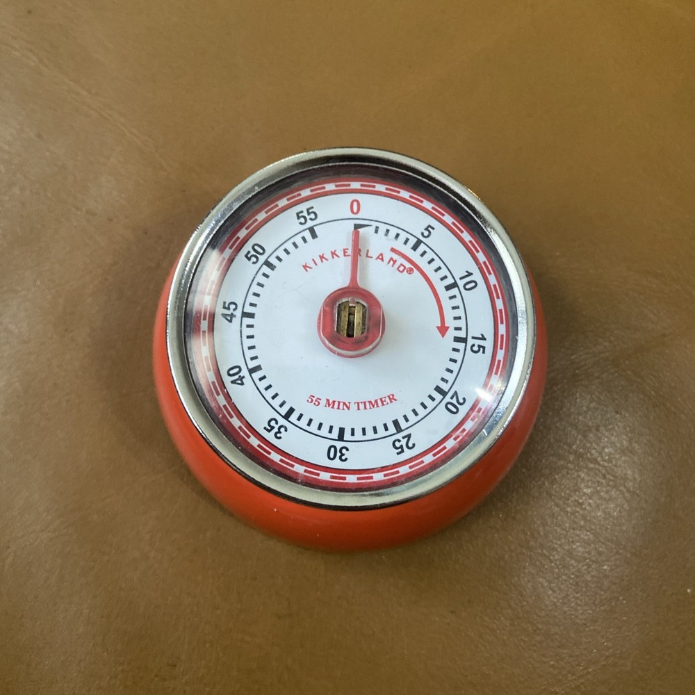 Dulton Red Magnetic Kitchen Timer - Vintage Style