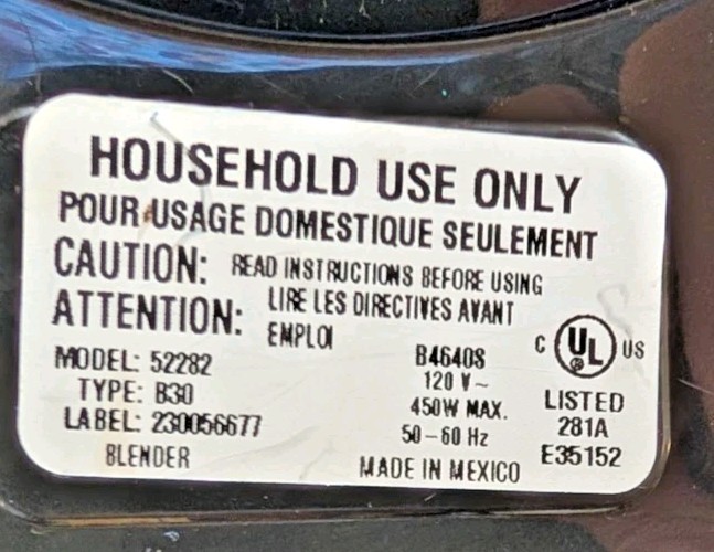 Blender Hamilton Beach Ice Breaker Smoothie Processor 12 Speed Pre-owned