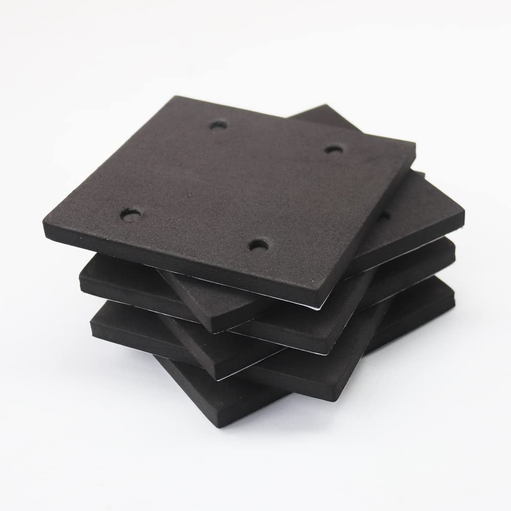 Medium Grit 6-Pack Foam Sander Replacement Pads - Self Adhesive Design