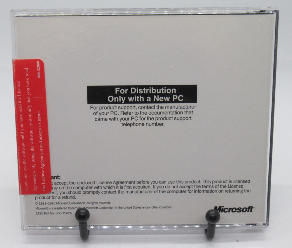 VINTAGE MICROSOFT - MICROSOFT PLUS OEM PC CD-ROM SOFTWARE, OEM NEW PC DIST.