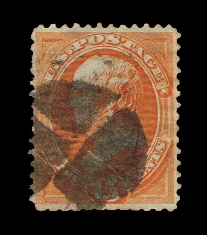 STUNNING SCOTT #152 USED XF QUARTERED SEGMENTED CORK CANCEL APS CERT